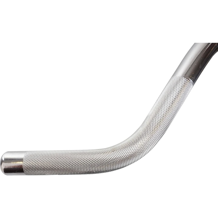 Maner triceps curl grip, rotativ, suprafata de prindere zimtata, otel, cromat ScSports