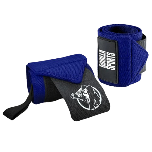Bandaje pentru incheietura mainii, albastru, Gorilla Sports