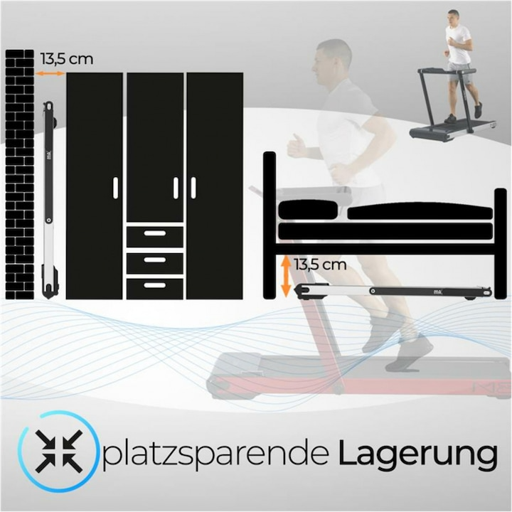 Banda de alergare MAXXUS M8 Argintie