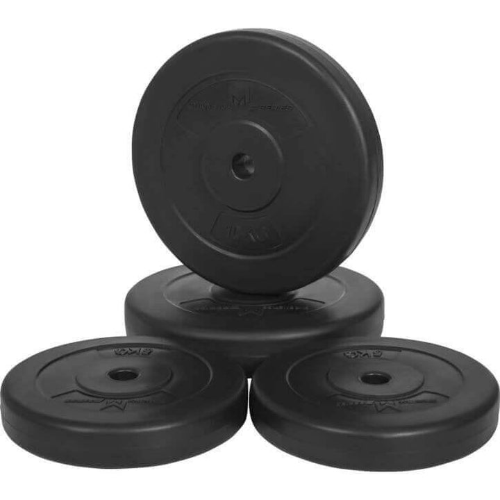 Set de discuri din ciment cu înveliș din plastic 30 KG (2X5kg 2X10kg) 25mm GYRONETICS - Gorilla Sports Ro
