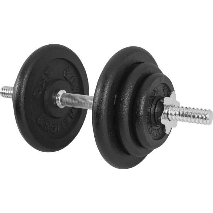 Set gantere Seria E 25 mm fontă 20 kg - Gorilla Sports Ro