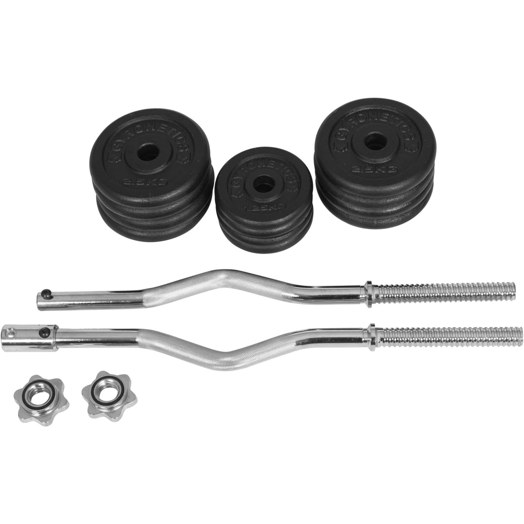 E-Series SZ Curl Set 25mm Fontă 30kg - Gorilla Sports Ro