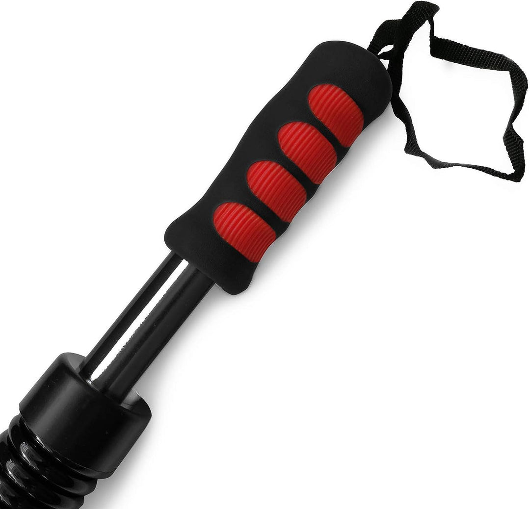 Flexor fitness Physionics®, din otel/cauciuc, negru, 68/4,1 cm, 40-50 kg