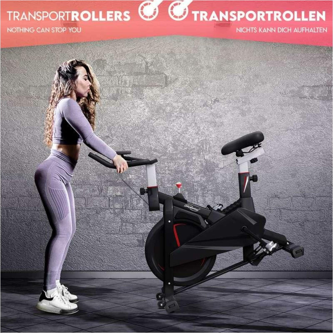 Bicicletă de exerciții Physionics cu afișaj LCD - Gorilla Sports Ro