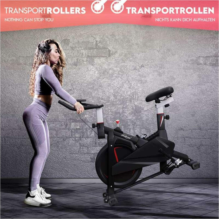 Bicicletă de exerciții Physionics cu afișaj LCD - Gorilla Sports Ro