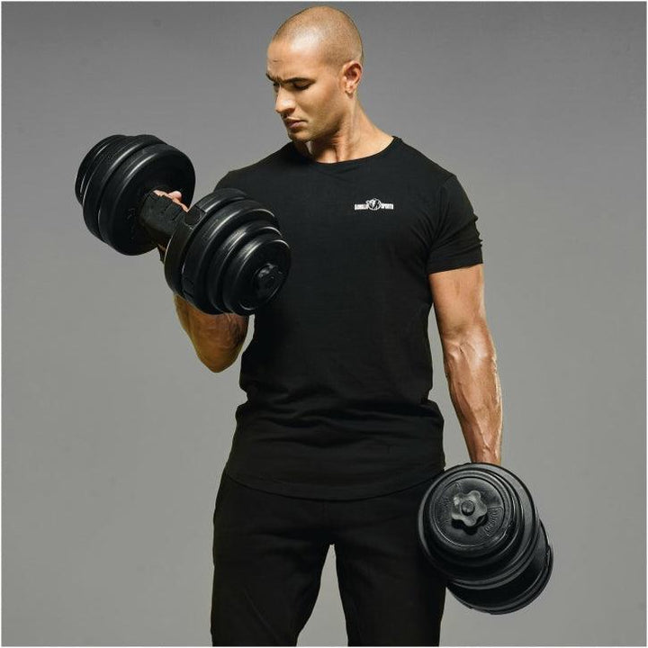 Set gantere E-Series 25 mm 30 kg GYRONETICS - Gorilla Sports Ro