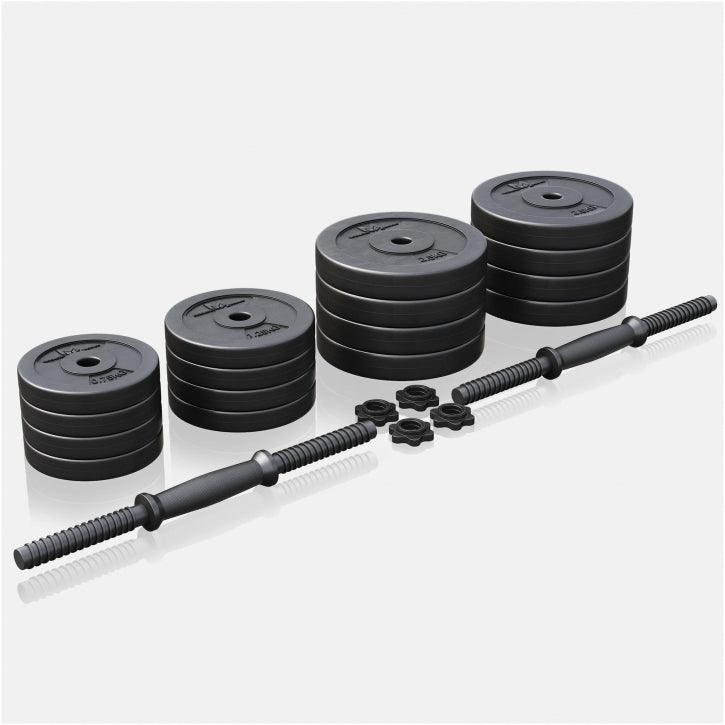 Set gantere E-Series 25 mm 30 kg GYRONETICS - Gorilla Sports Ro