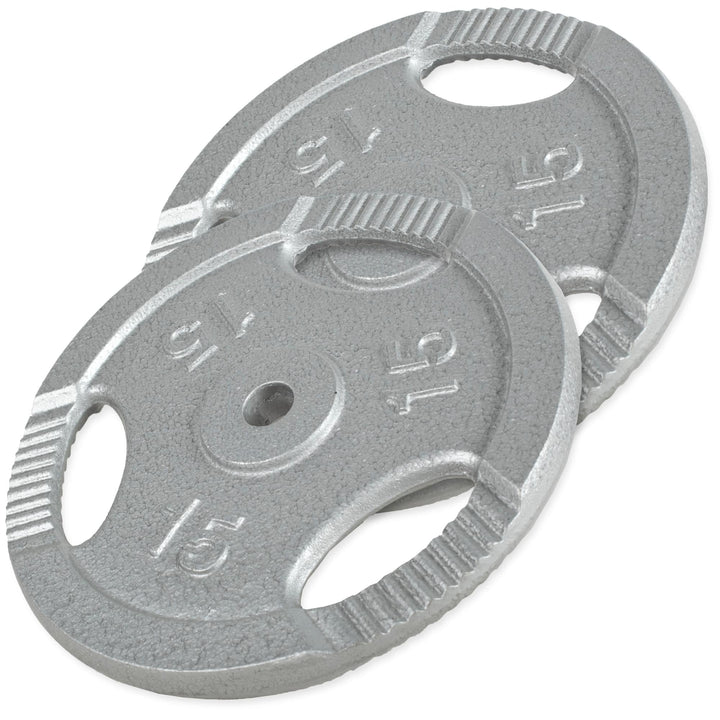 Set discuri de greutate fonta 30 kg - 2 x 15 kg - Gorilla Sports Ro