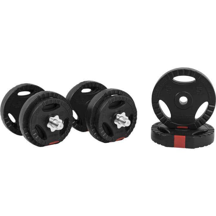 Set gantere din plastic cu grip 30 kg - Gorilla Sports Ro
