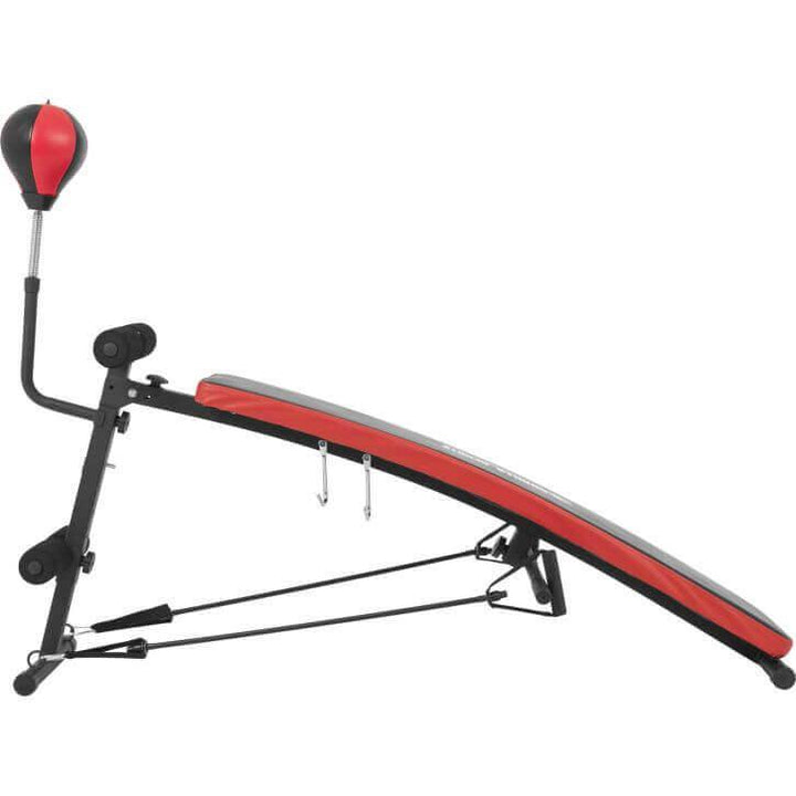 Bancă înclinată pentru abdomene, reglabilă cu sac de box integrat - Gorilla Sports Ro