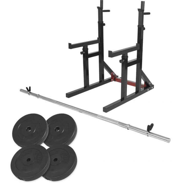 Squat Rack cu bara pentru piept si greutati - Gorilla Sports Ro